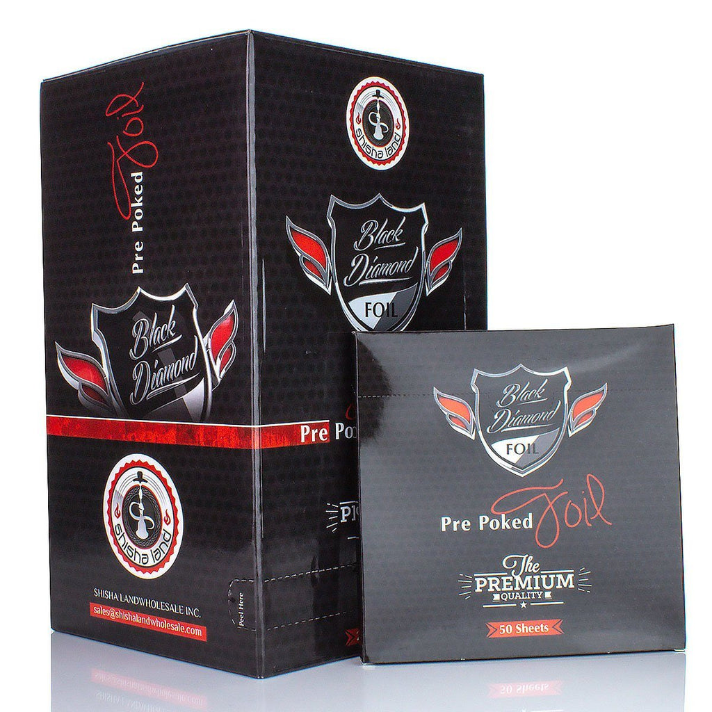 Black Diamond Pre-Poked Foil - 50 Sheets Smoke Shop Accessories Black Diamond