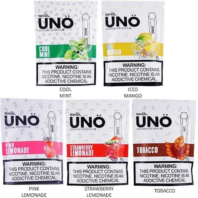 SKOL UNO Disposable E-Cigs (3-Pack) DISCONTINUED HARDWARE DISCONTINUED HARDWARE