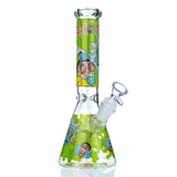 10.25'' R&M Honeycomb Glass Water Pipe Water Pipes EJV Rainbow Eyes 