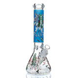 12'' R&M Cartoon Printed Glass Water Pipe Water Pipes EJV Pickle 