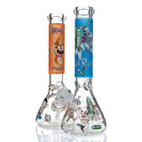 12'' R&M Cartoon Printed Glass Water Pipe Water Pipes EJV 