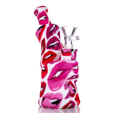 6.8" Water Transfer Printing Silicone Water Pipe (Assorted) Water Pipes EJV 