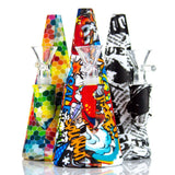 6" Assorted Puffco Shaped Silicone Water Pipe Water Pipes EJV 