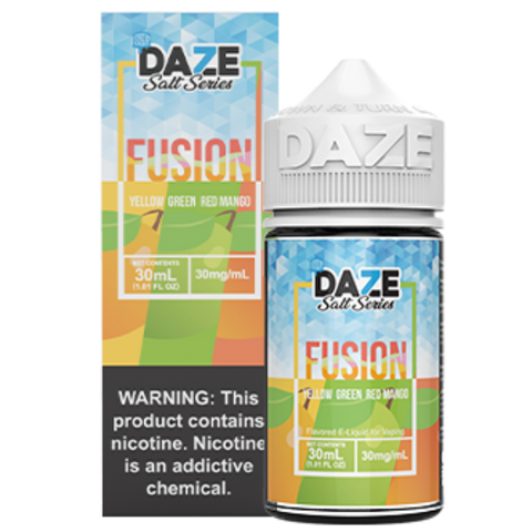 Iced Yellow Green Red Mango by 7 Daze Fusion Salts 30ml