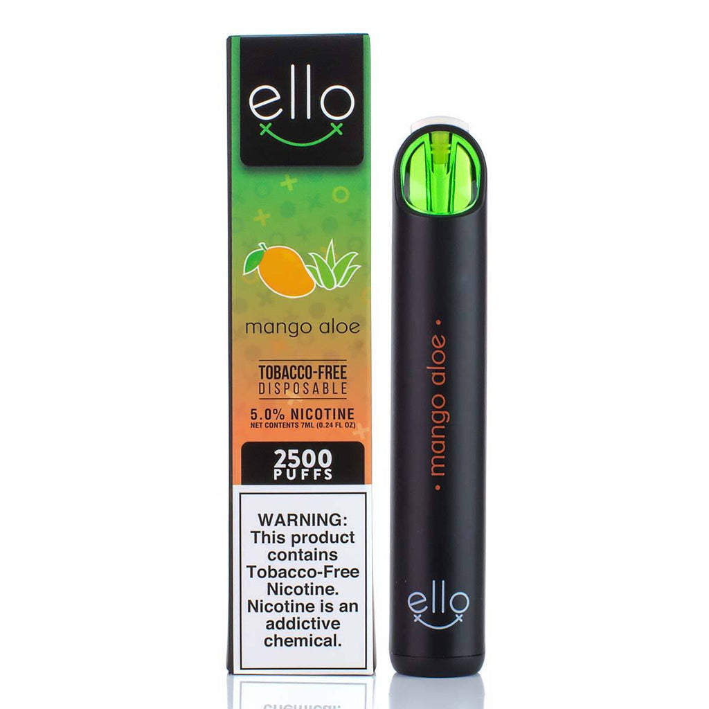 BLVK ELLO Disposable Device - 2500 Puffs Disposable Vape Pens BLVK Unicorn Mango Aloe 