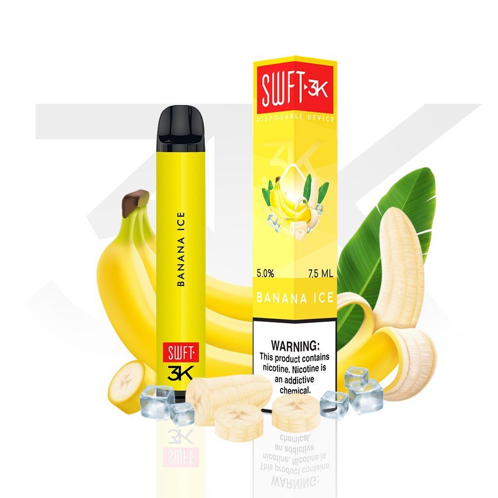 SWFT 3K Disposable Device - 3000 Puffs Disposable Vape Pens The Finest Banana Ice 
