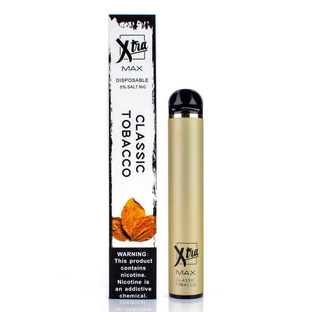 XTRA MAX Disposable Device - 2500 Puffs Disposable Vape Pens XTRA Classic Tobacco 