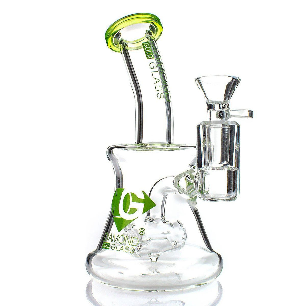 Diamond Glass DG-R1147 Water Pipe Water Pipes Diamond Glass Bright Green 