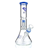 Diamond Glass DGW-1008 Water Pipe - (Clear Mansion Showerhead) Water Pipes Diamond Glass BlueViolet 