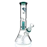 Diamond Glass DGW-1008 Water Pipe - (Clear Mansion Showerhead) Water Pipes Diamond Glass Jade Green 