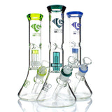 Diamond Glass DGW-1008 Water Pipe - (Clear Mansion Showerhead) Water Pipes Diamond Glass 