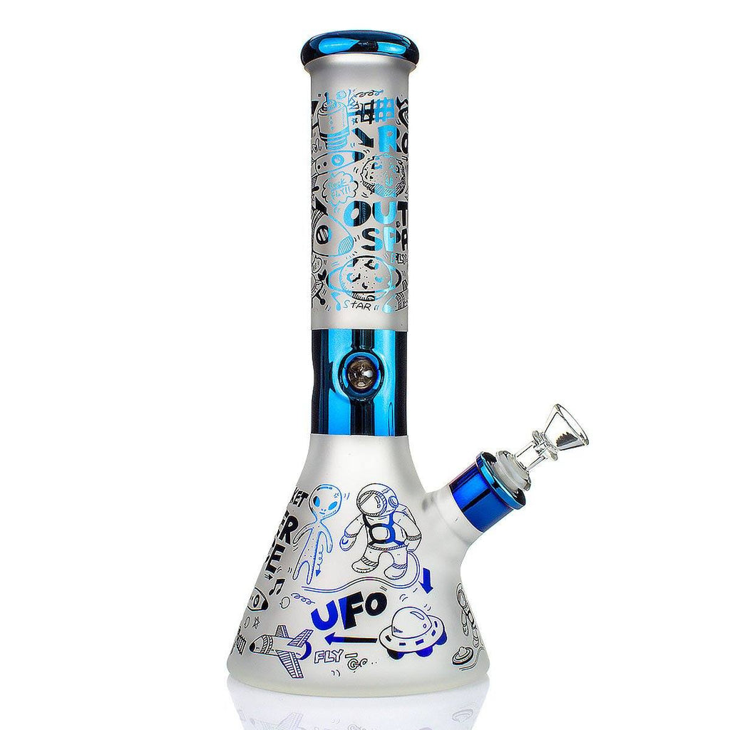 Diamond Glass V1000-2 Water Pipe Water Pipes Diamond Glass Blue 