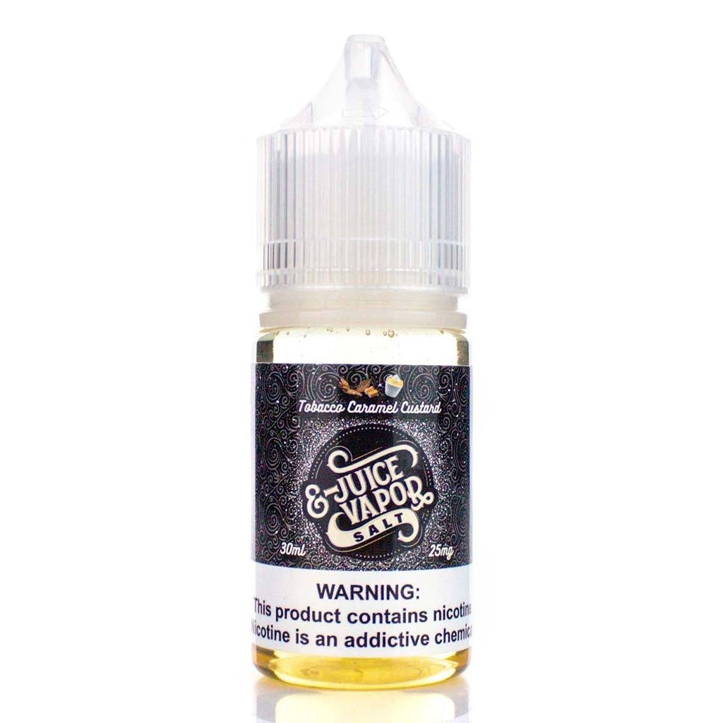 Tobacco Caramel Custard Salt by E-Juice Vapor Salt 30ml Nicotine Salt EJV House Salt 