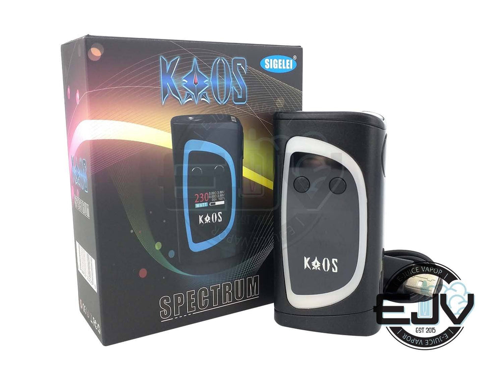 Sigelei KAOS Spectrum 230W TC Box Mod Discontinued Discontinued Black 