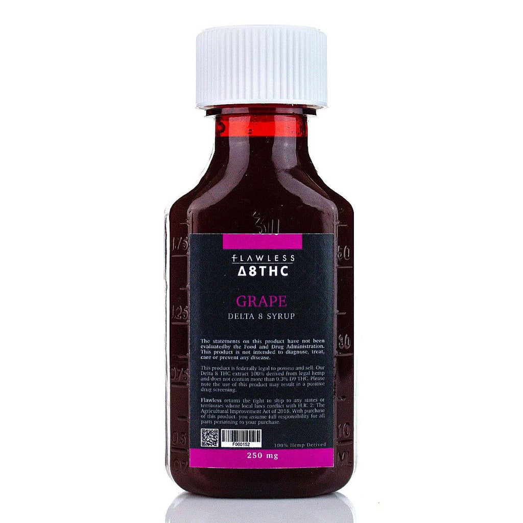 Flawless Delta 8 THC Syrup Delta 8 Flawless Delta 8 250mg Grape 