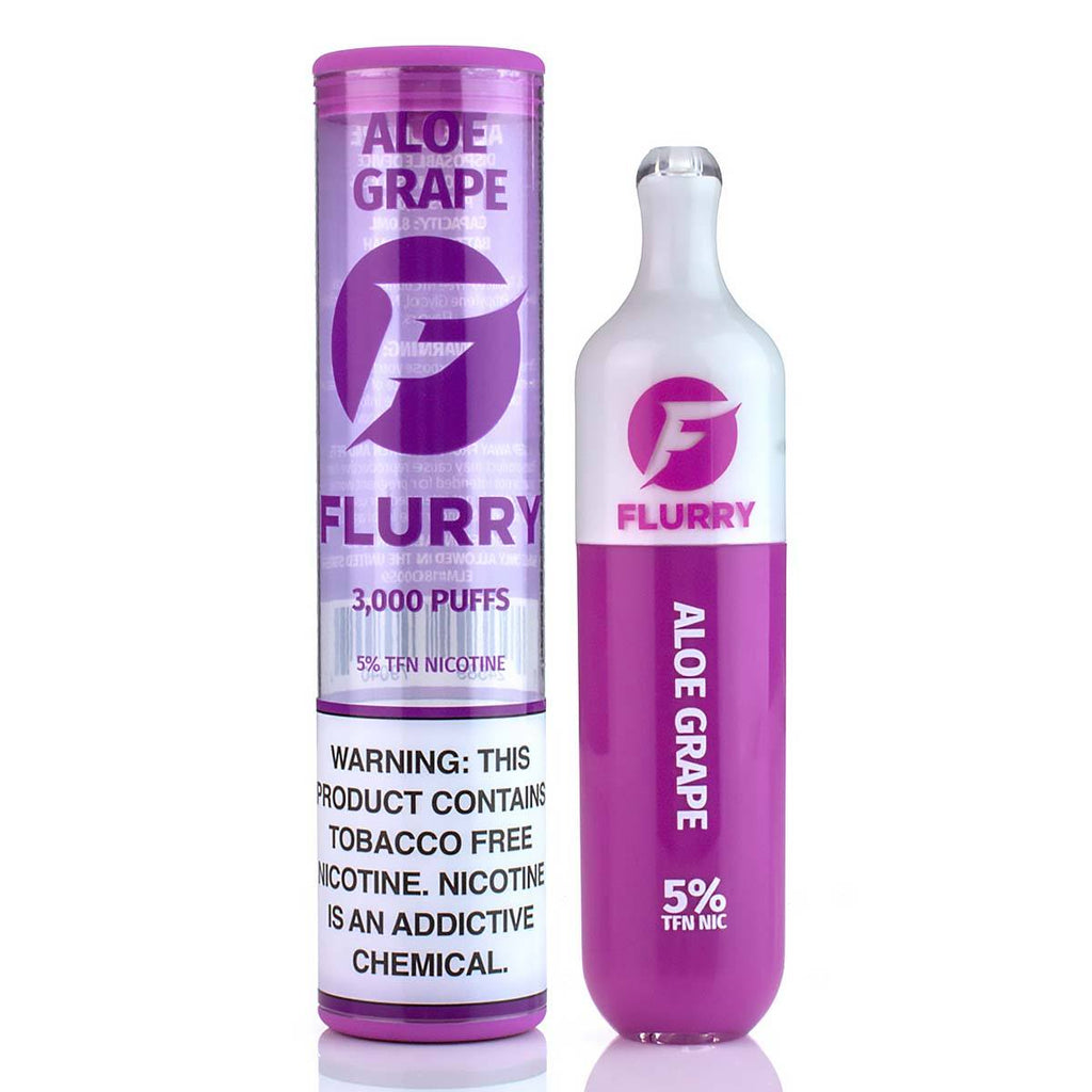Flurry TFN Disposable Vape Device Disposable Vape Pens Five Star Juice Aloe Grape 