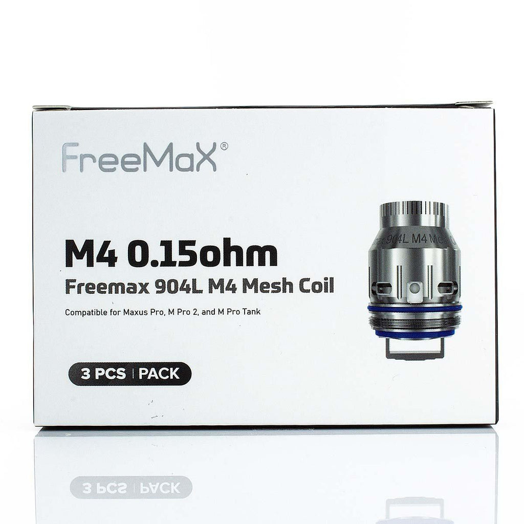 FreeMaX Maxus Pro 904L M Replacement Coils (3-Pack) Replacement Coils FreeMaX 0.15ohm 904L M4 Quad Mesh Coils 