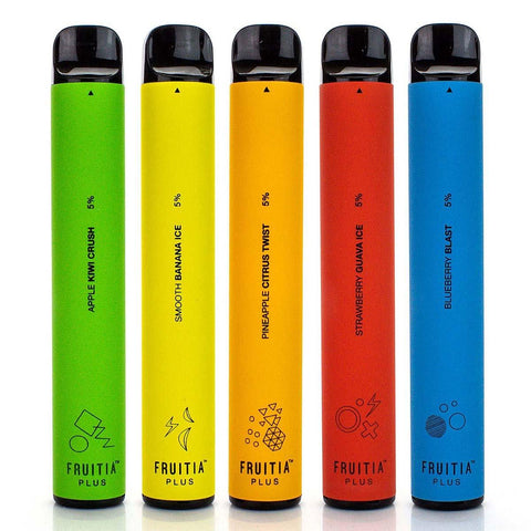 Fruitia Plus Disposable Device - 1500 Puffs Disposable Vape Pens Fruitia E-Liquid 