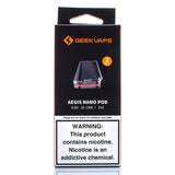 Geek Vape AEGIS NANO Replacement Pods (2-Pack) Replacement Pods Geek Vape 0.6ohm Mesh Coil Pods 