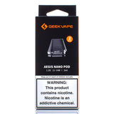 Geek Vape AEGIS NANO Replacement Pods (2-Pack) Replacement Pods Geek Vape 1.2ohm MTL Coil Pods 