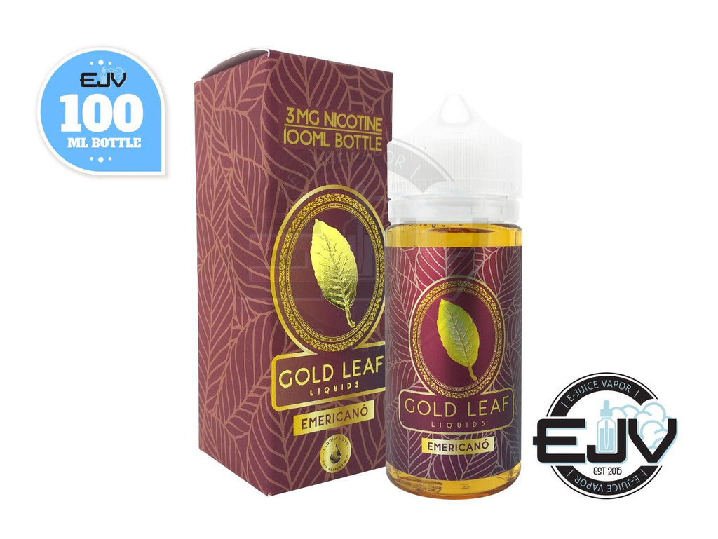Emericanoby Gold Leaf Liquids 100ml Clearance E-Juice Gold Leaf 
