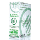 High Hemp Organic Wraps Display Box - (25CT) Rolling Papers High Hemp Natural 