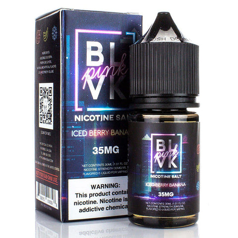 Iced Berry Banana by BLVK Pink Salt Series 30ml Nicotine Salt BLVK Unicorn Salt 