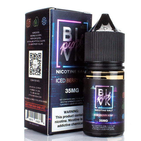 Iced Berry Kiwi by BLVK Pink Salt Series 30ml Nicotine Salt BLVK Unicorn Salt 