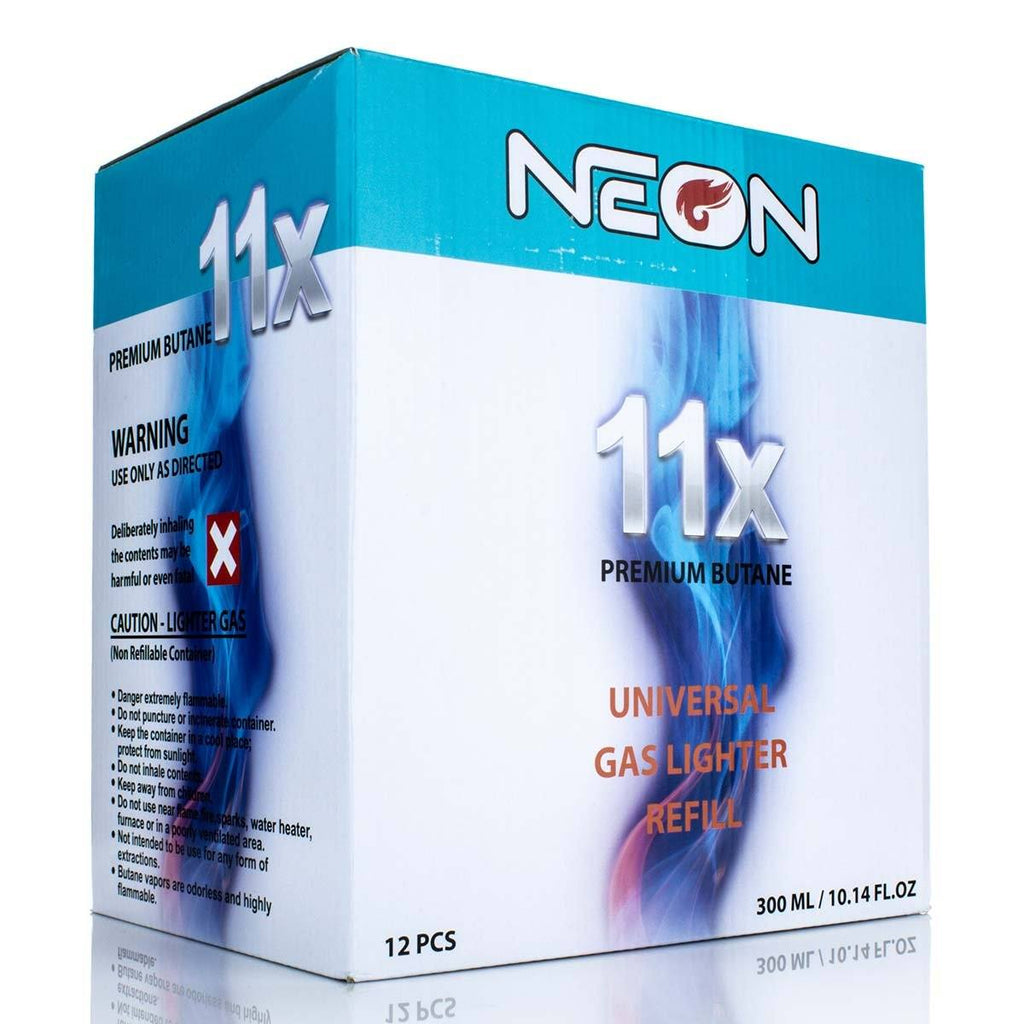 Neon 11X Premium Butane - (12 Pack) Butane Neon Butane 