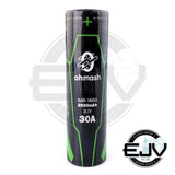 Ohmash Green 18650 2500mAh 30A Battery Batteries Ohmash 
