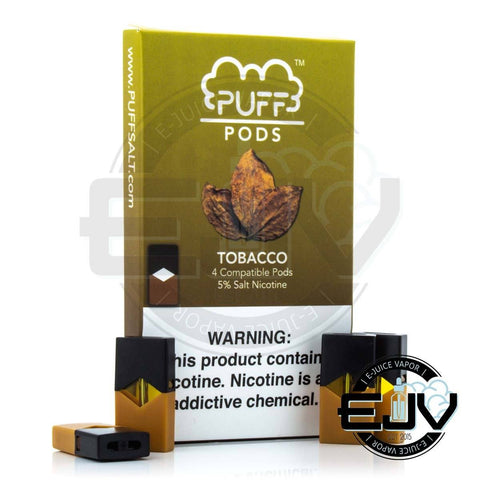 Puff Pods - JUUL Compatible - (4 Pack) Replacement Pods Puff 