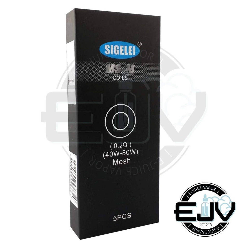 Sigelei MS Replacement Coils - (5 Pack) Replacement Coils Sigelei 0.2-ohm MS-M Mesh (40-80W) 