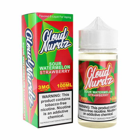 CLOUD NURDZ TFN | Sour Watermelon Strawberry 100ML eLiquid eJuice Cloud Nurdz TFN 