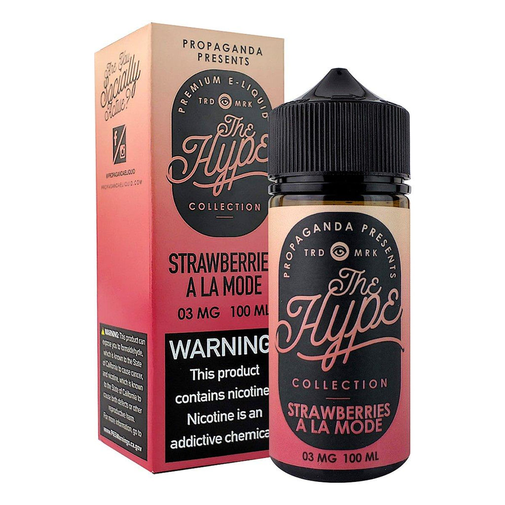 Strawberry A La Mode by The Hype Collection 100ml E-Juice The Hype Collection 