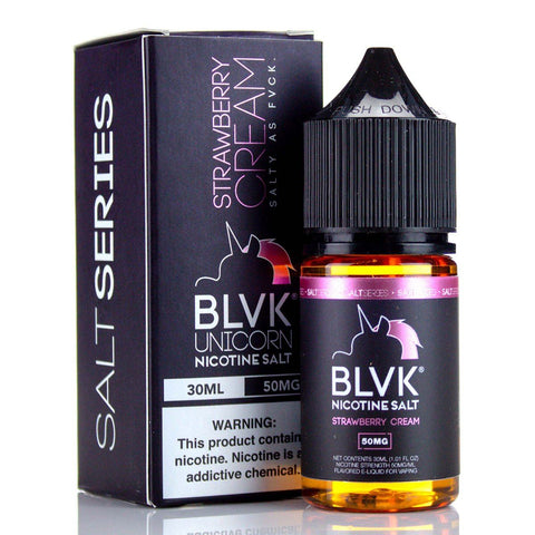 Strawberry Cream by BLVK Unicorn Nicotine 30ml Nicotine Salt BLVK Unicorn Salt 