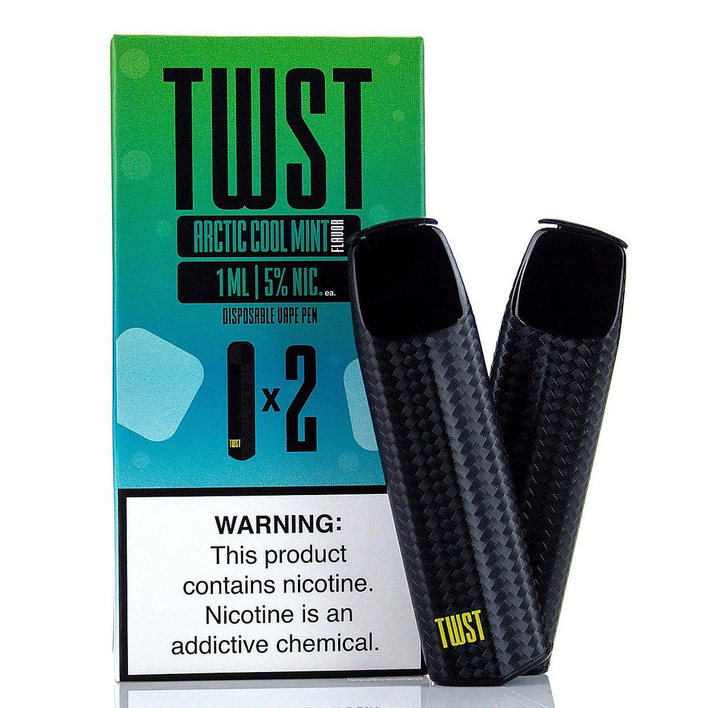 TWST E-Liquids Disposable - (2-Pack) Disposable Vape Pens Twist Salt E-Liquids Arctic Cool Mint 