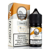 Tobacco by Air Factory SALT 30ml Nicotine Salt Air Factory SALT 