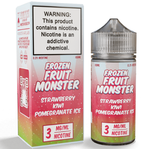 Strawberry Kiwi Pomegranate Ice by Frozen Fruit Monster 100ml