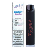 VIBEZ R Disposable Device - 2500 Puffs Disposable Vape Pens VIBEZ Strawberry Boba Tea 