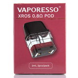 Vaporesso XROS Replacement Pods - (2-Pack) Replacement Pods Vaporesso 0.8ohm XROS Mesh Pod 