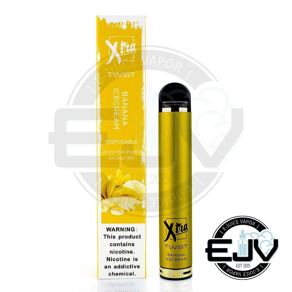 XTRA Twist Disposable Device - 1500 Puffs Disposable Vape Pens XTRA Banana Ice Cream 