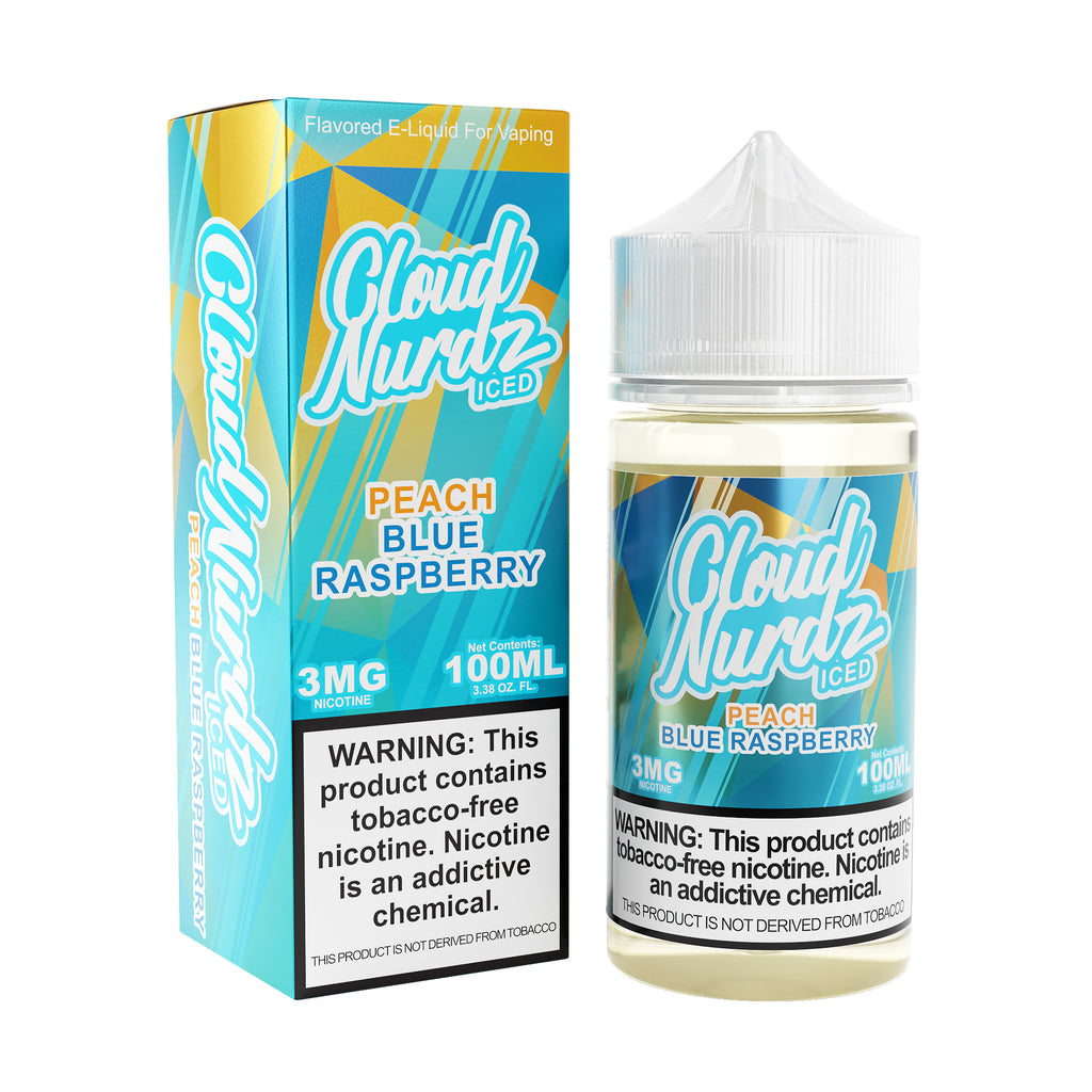 Iced Peach Blue Raspberry by Cloud Nurdz TFN 100ml