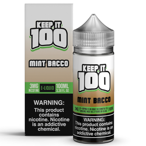 Mint Bacco by Keep It 100 Synthetic 100ml