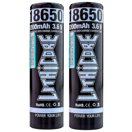 LITHICORE 18650 3200mAh 20A Battery